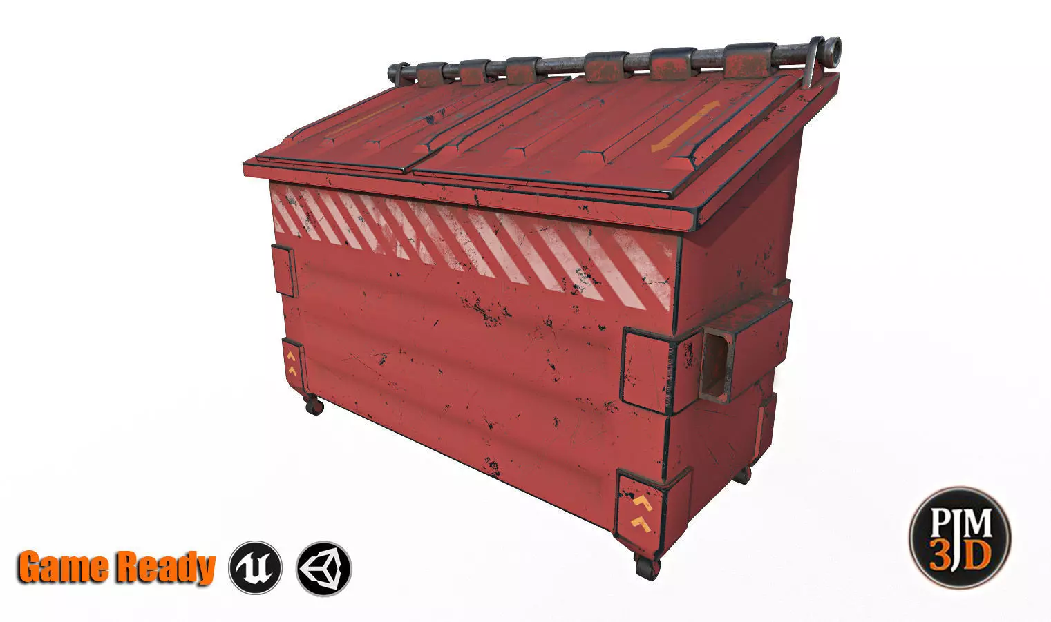 Trashbox-Version 1 Low-poly 3D model