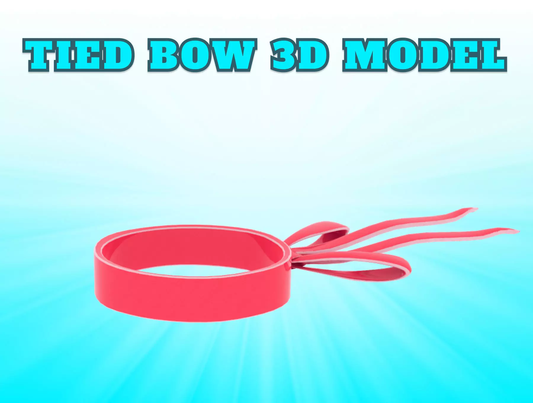 Headband Tied Bow 1A Free low-poly 3D model