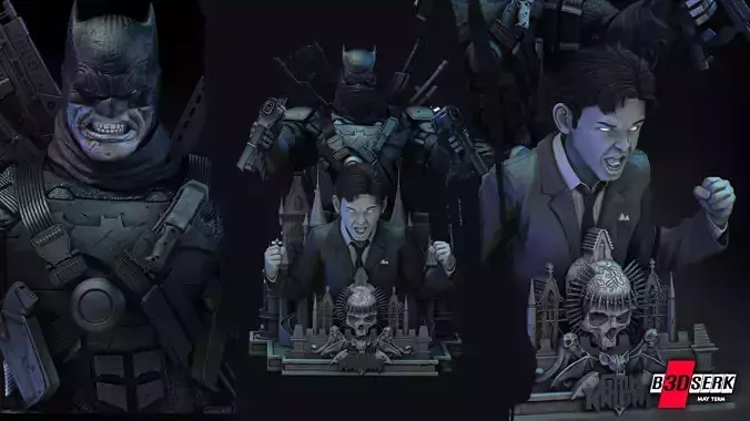 B3DSERK May term 2023 Grim Knight Bust for printing