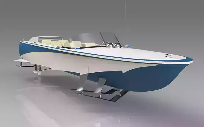 Volga Boat 3D model