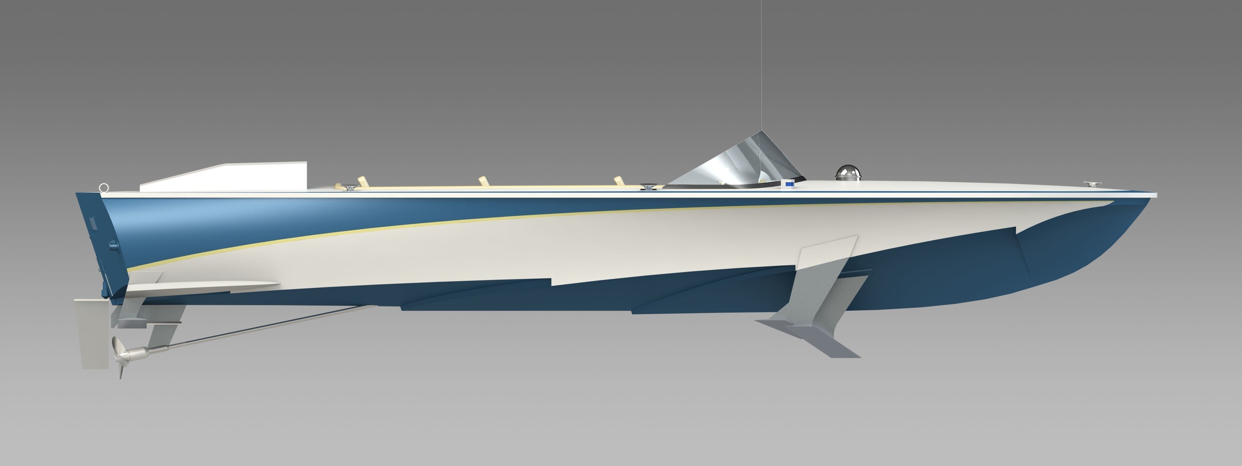 Volga Boat 3D model_3