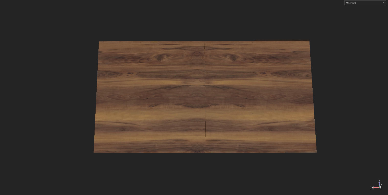 Hercules HPL natural table Low-poly 3D model_1