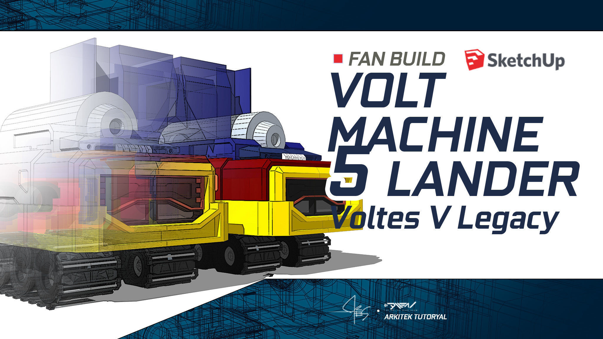 VOLTES V COMPLETE SKETCH UP MODEL 3D print model_10