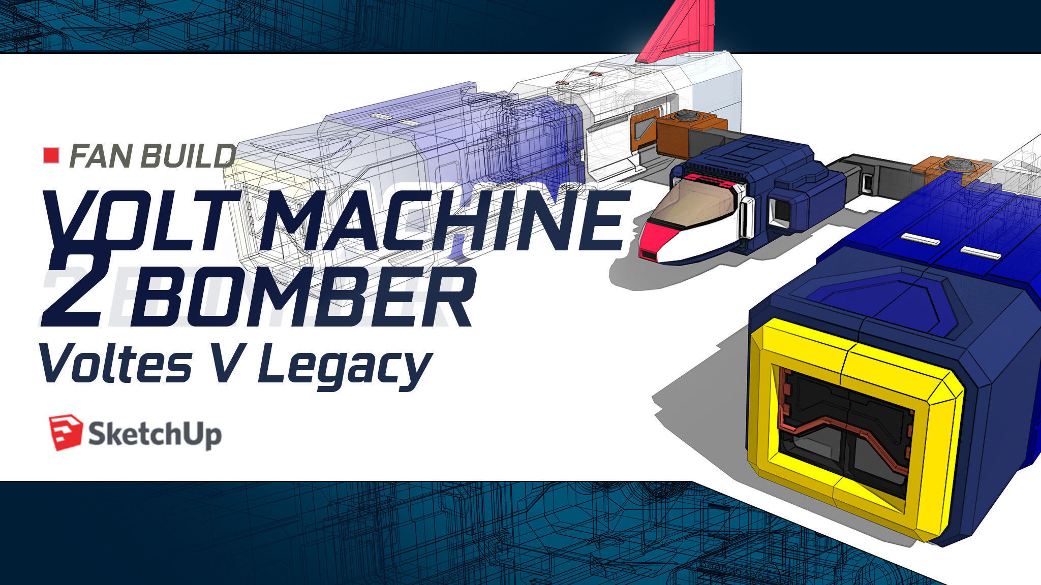 VOLTES V COMPLETE SKETCH UP MODEL 3D print model_7