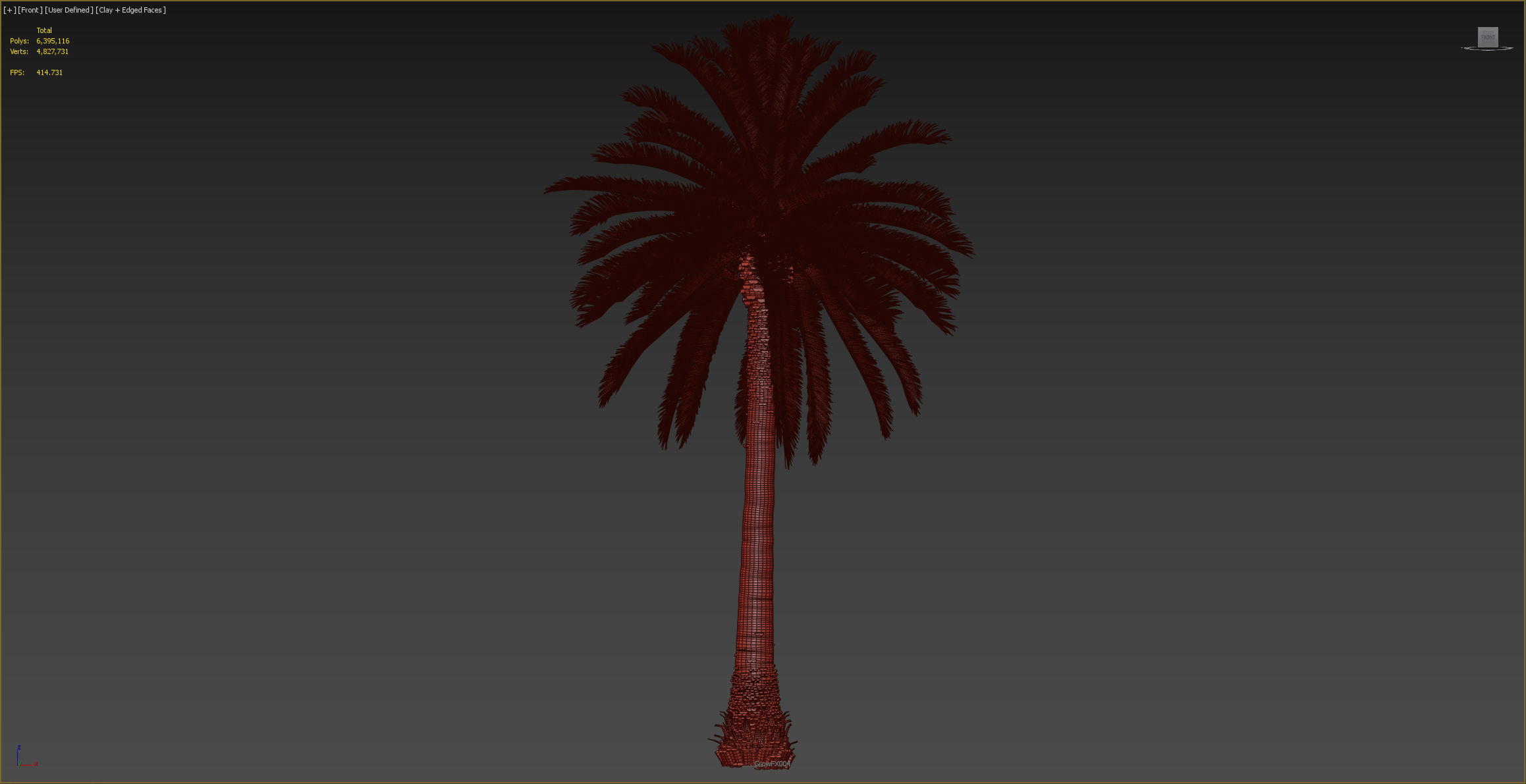 PALM TREE 4 - POHON PALEM Phoenix Canariensis VRAY CORONA 3DMAX  3D model_7