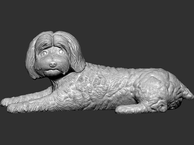 Dog model 3D print model