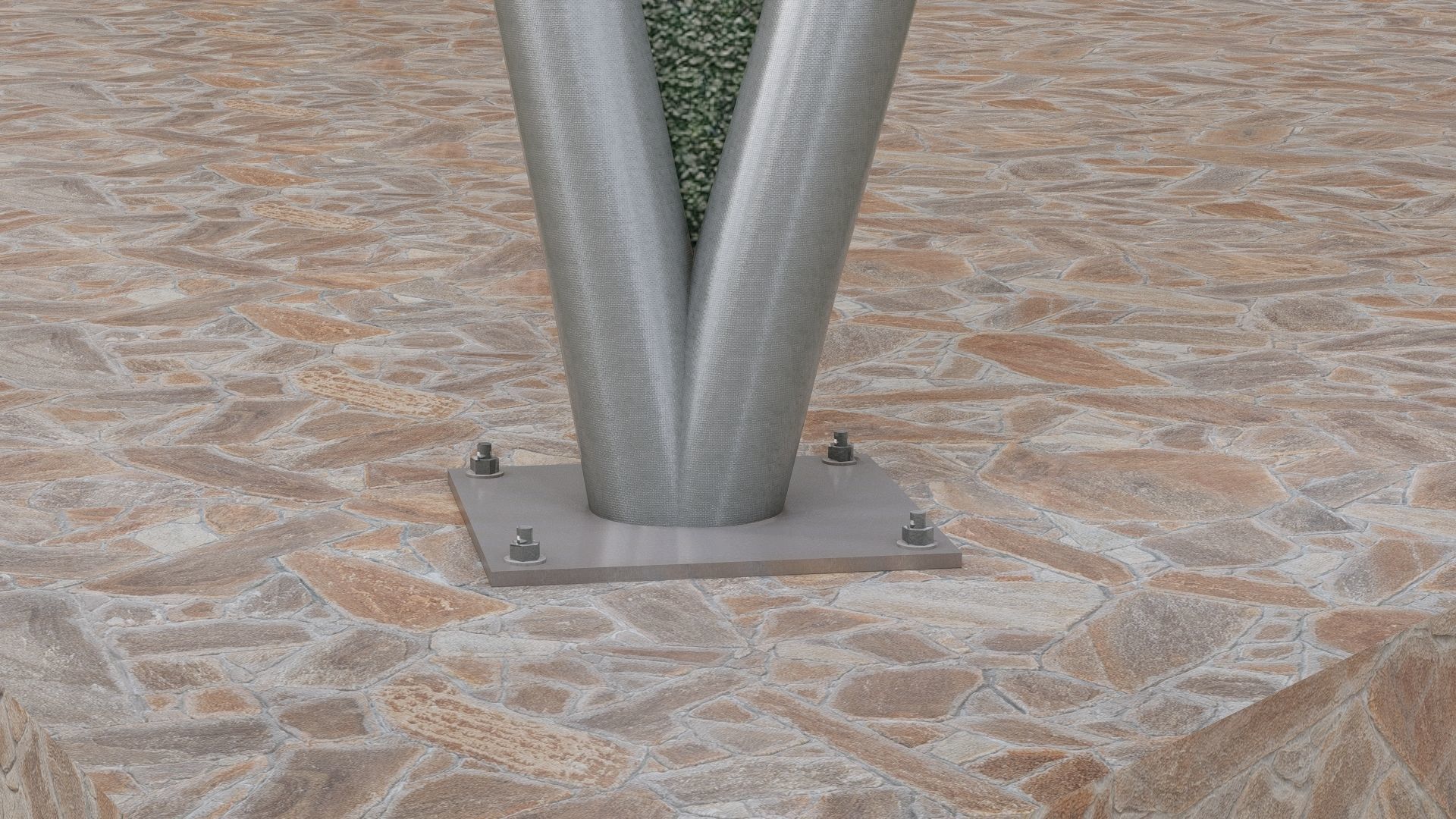 Modern Tent Free 3D model_4