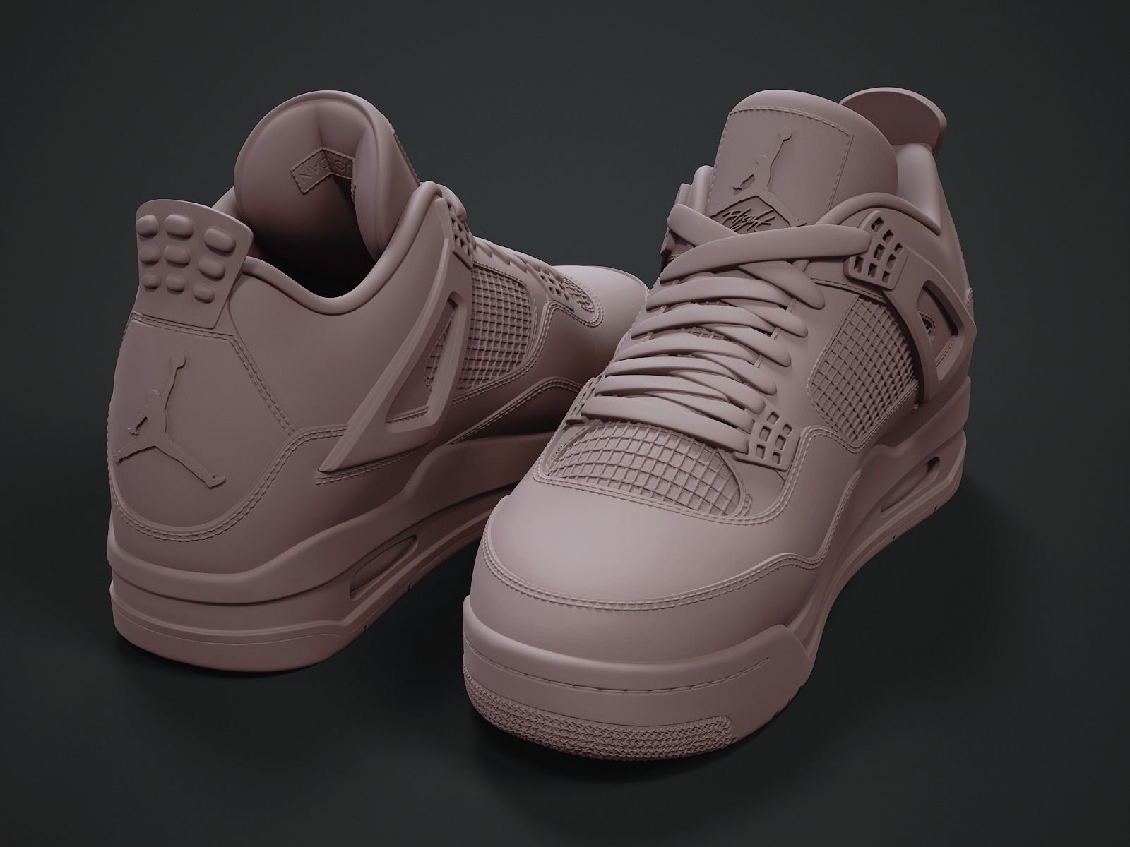 Air Jordan4-retro sneaker-v2-3d printable 3D print model_3