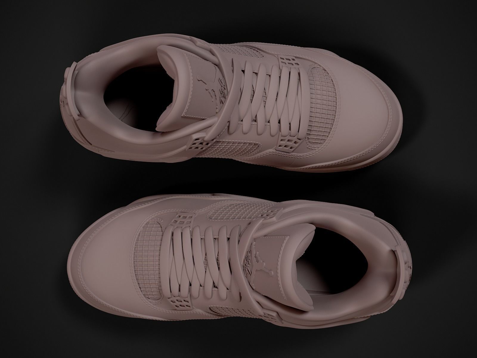 Air Jordan4-retro sneaker-v2-3d printable 3D print model_4