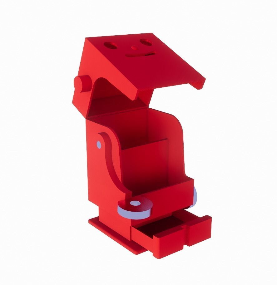 ROBOT DESK ORGANIZER 3D model_4