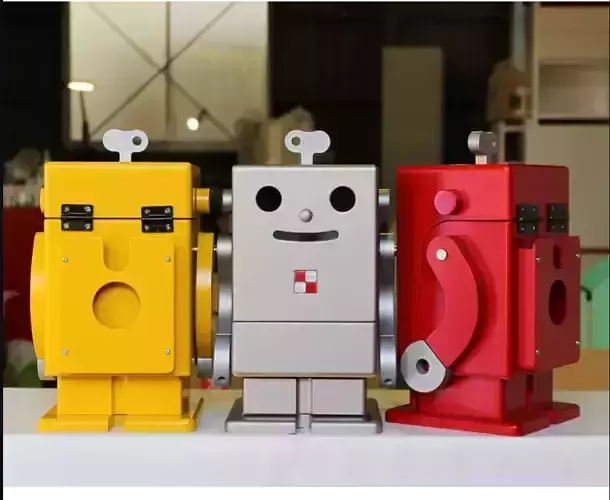 ROBOT DESK ORGANIZER 3D model