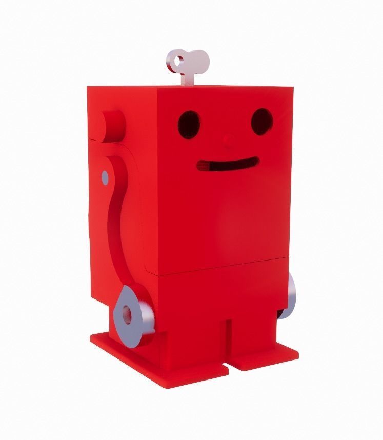 ROBOT DESK ORGANIZER 3D model_3