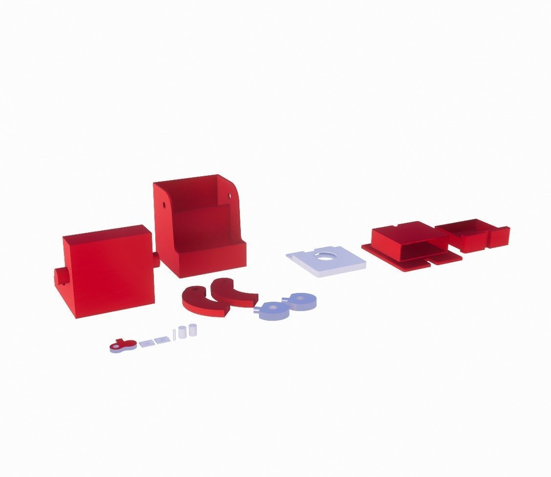 ROBOT DESK ORGANIZER 3D model_5