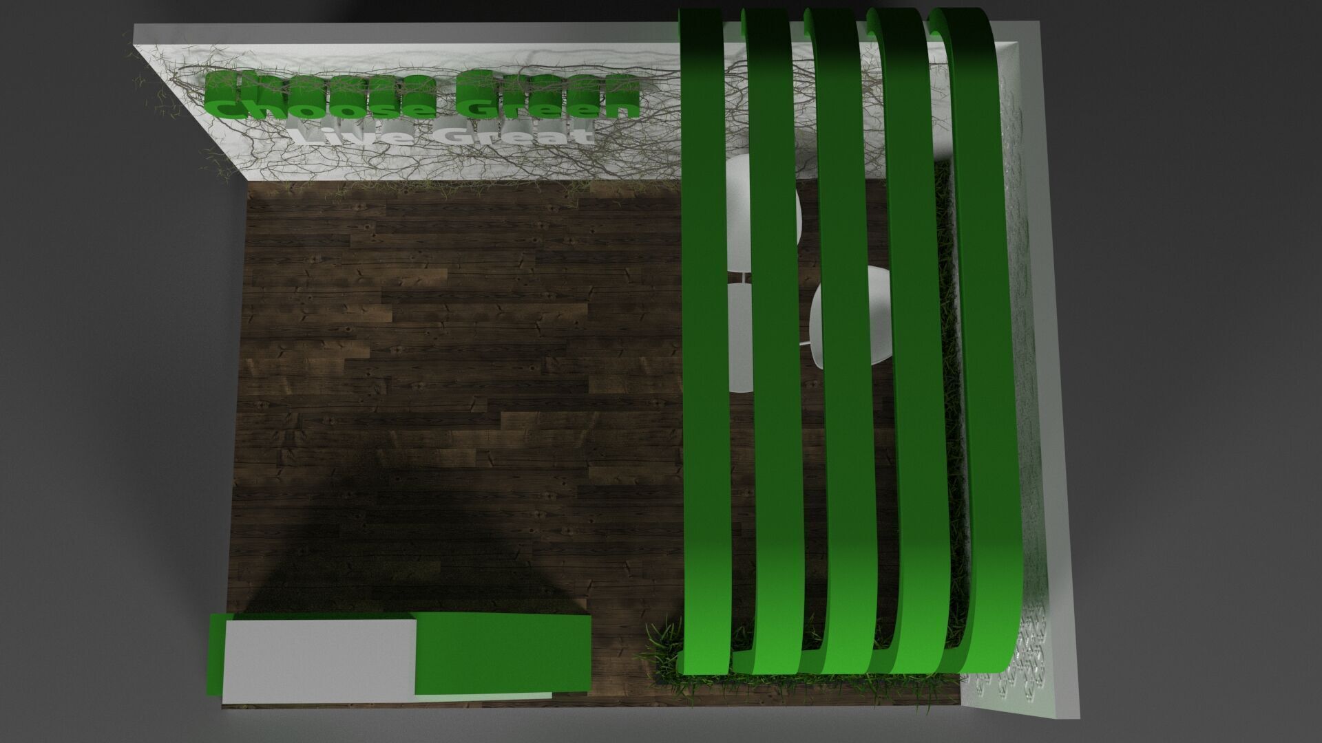 Exhibition booth design 3D model Green Sustainability 3D model_5
