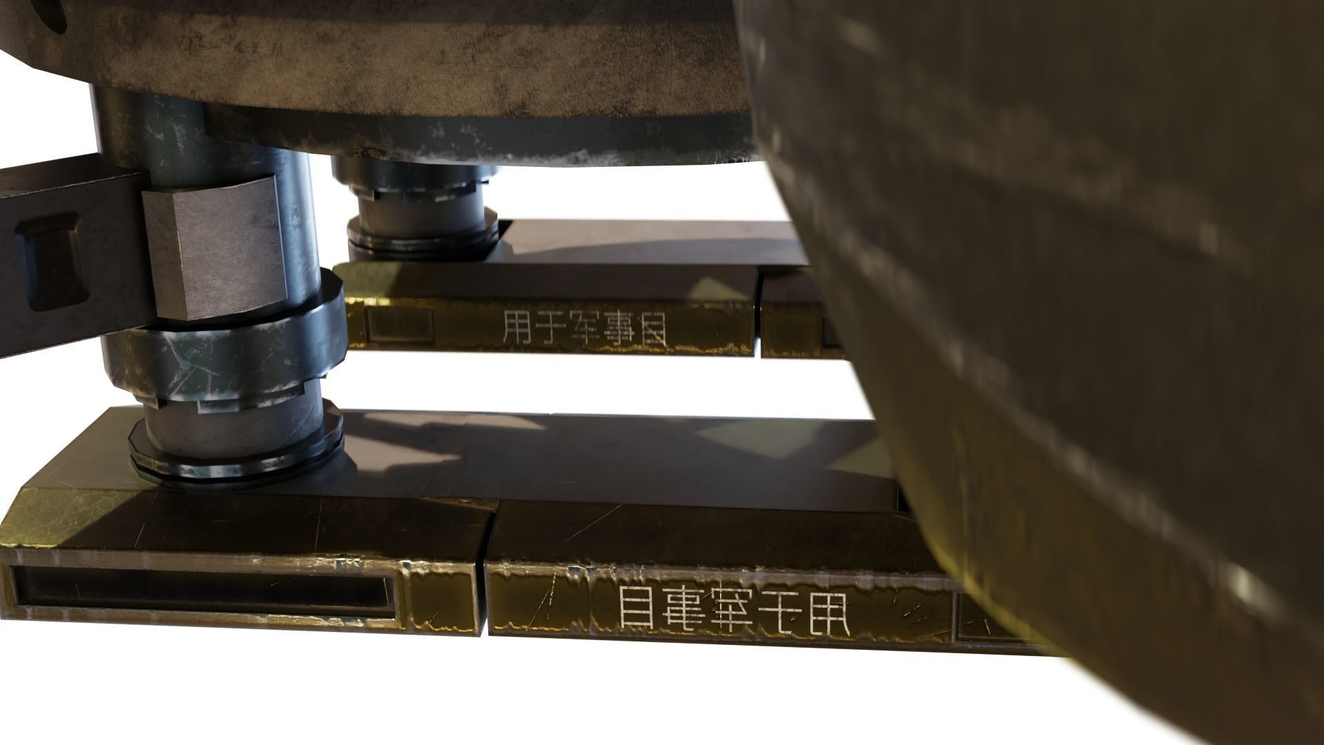 Cyberpunk style Drone with 8K UDIM Low-poly 3D model_5