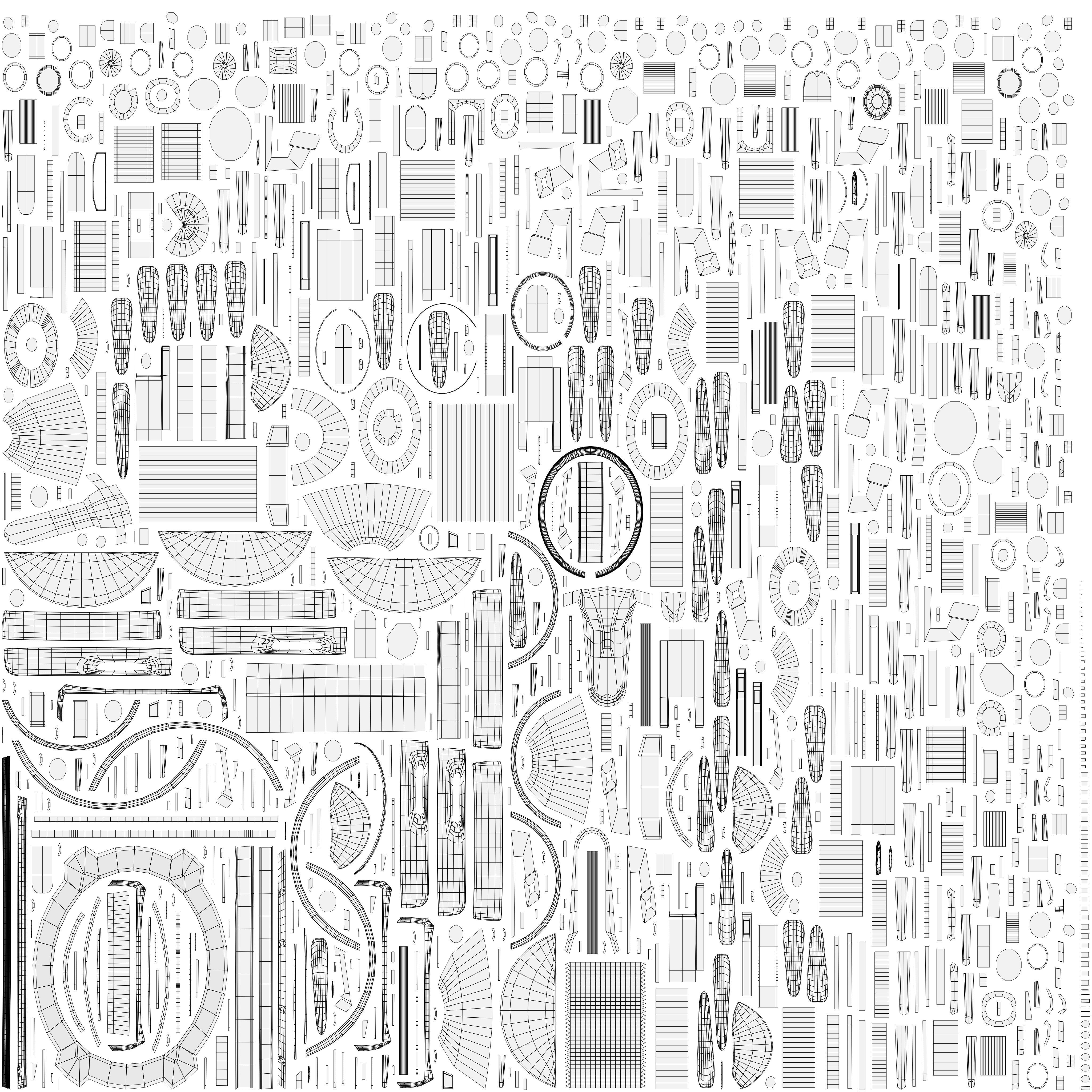 Cyberpunk style Drone with 8K UDIM Low-poly 3D model_7