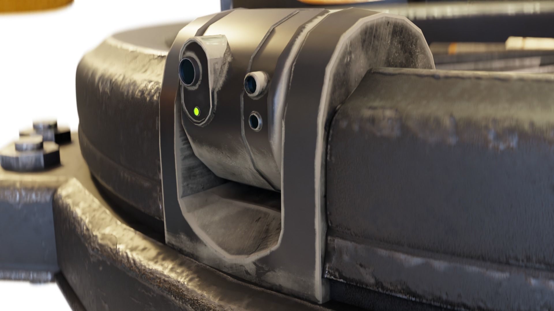 Cyberpunk style Drone with 8K UDIM Low-poly 3D model_4