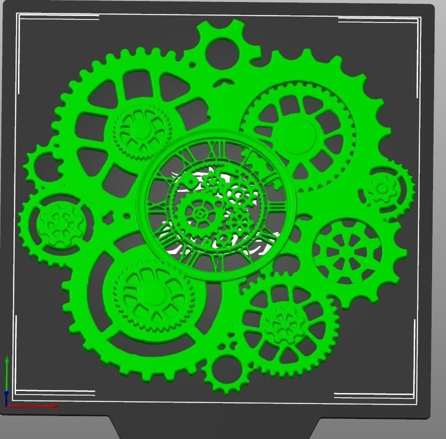 steam punk clock 3D print model_2