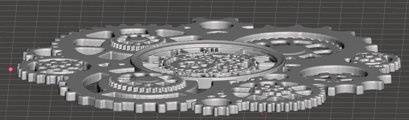 steam punk clock 3D print model_1