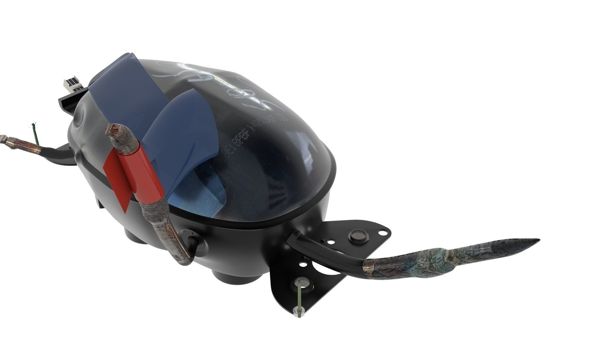 Refrigerator Compressor 3D model_31