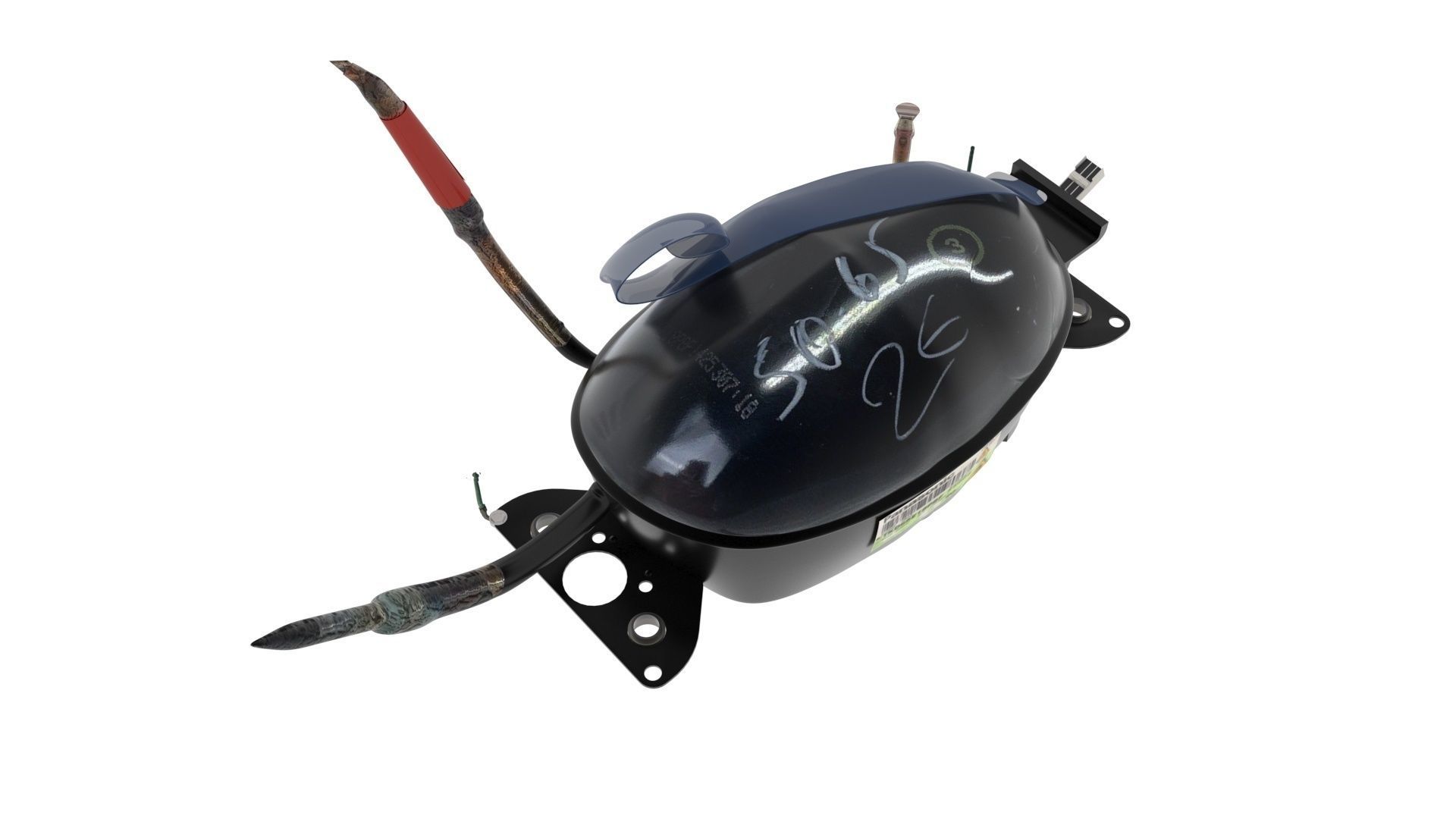 Refrigerator Compressor 3D model_28