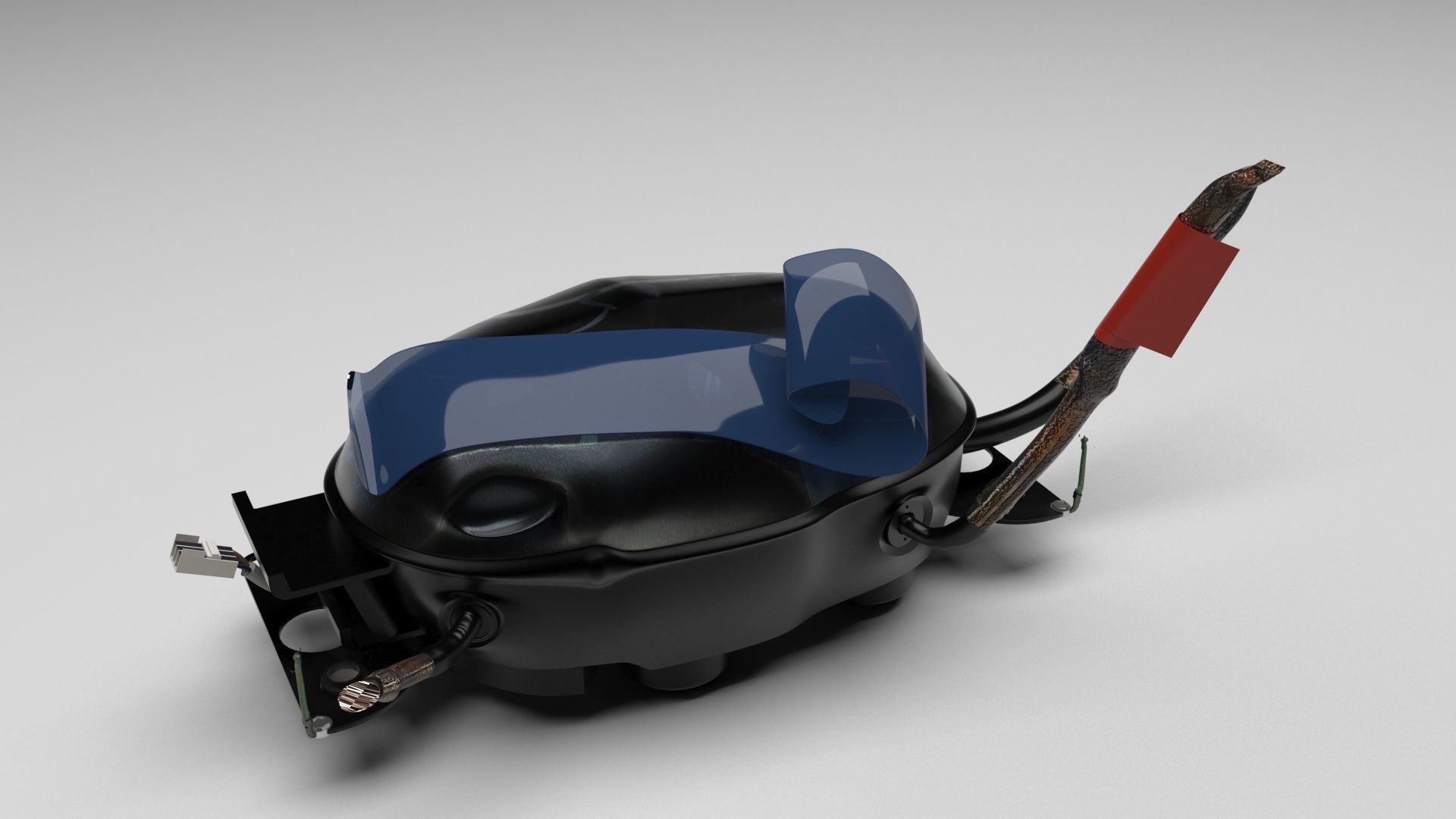 Refrigerator Compressor 3D model_2