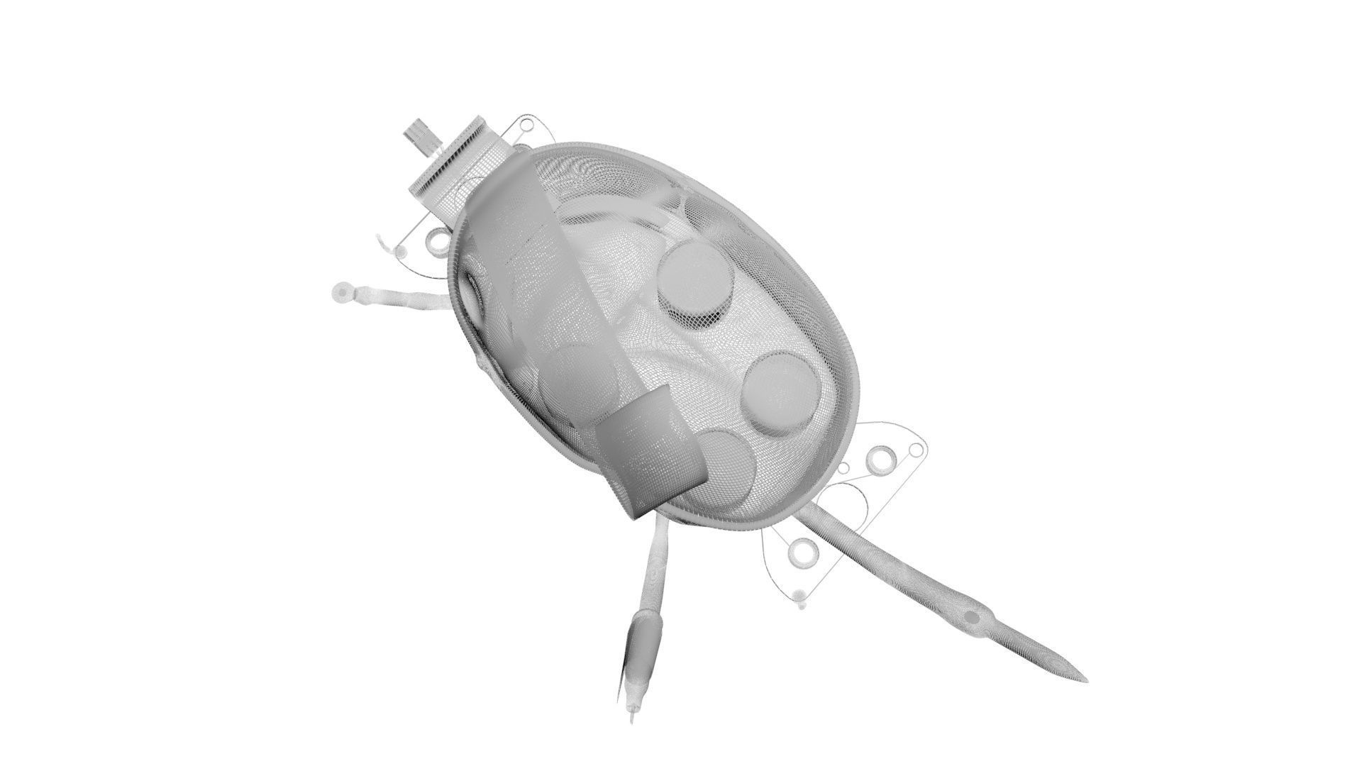 Refrigerator Compressor 3D model_47