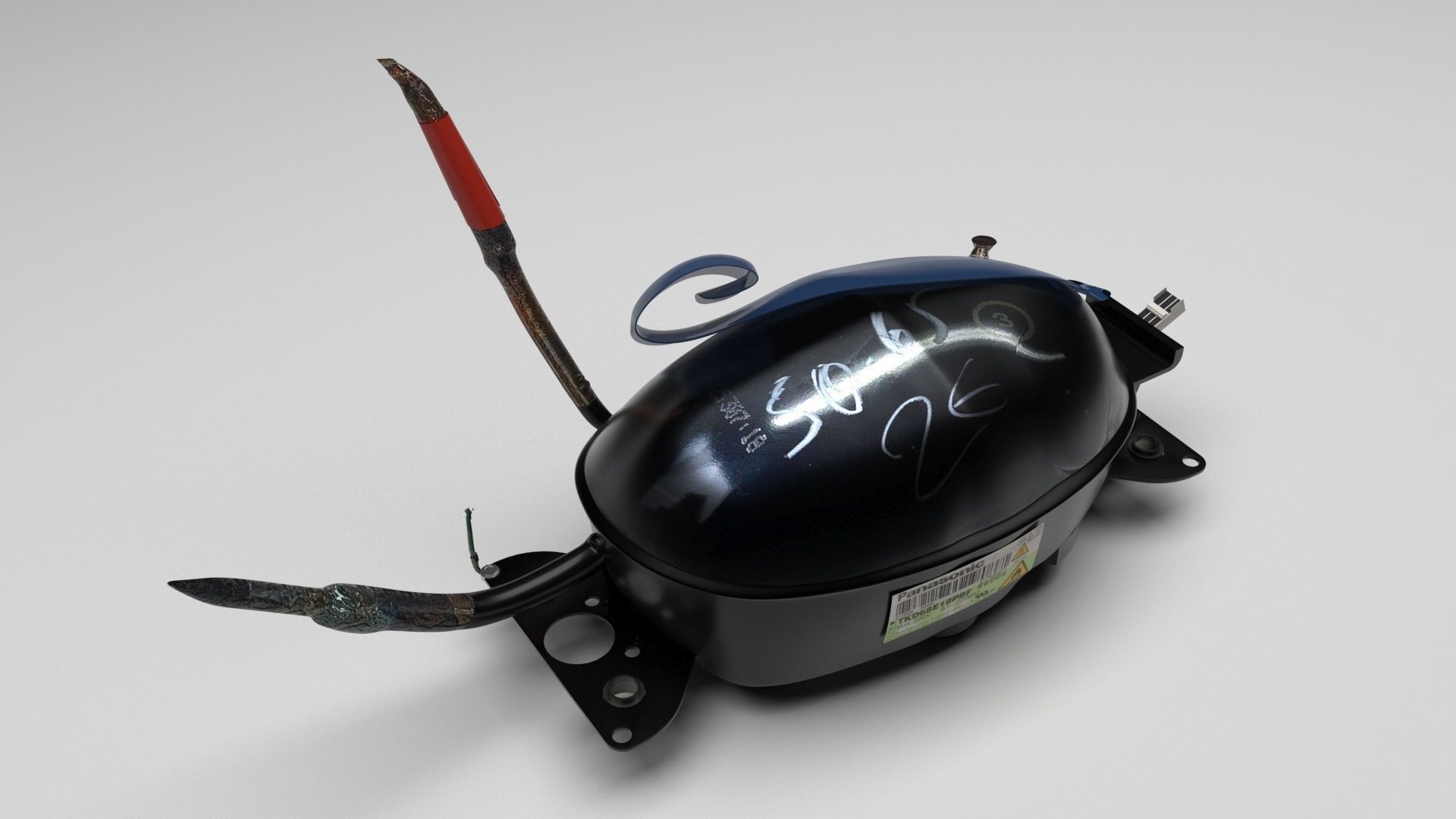 Refrigerator Compressor 3D model_21