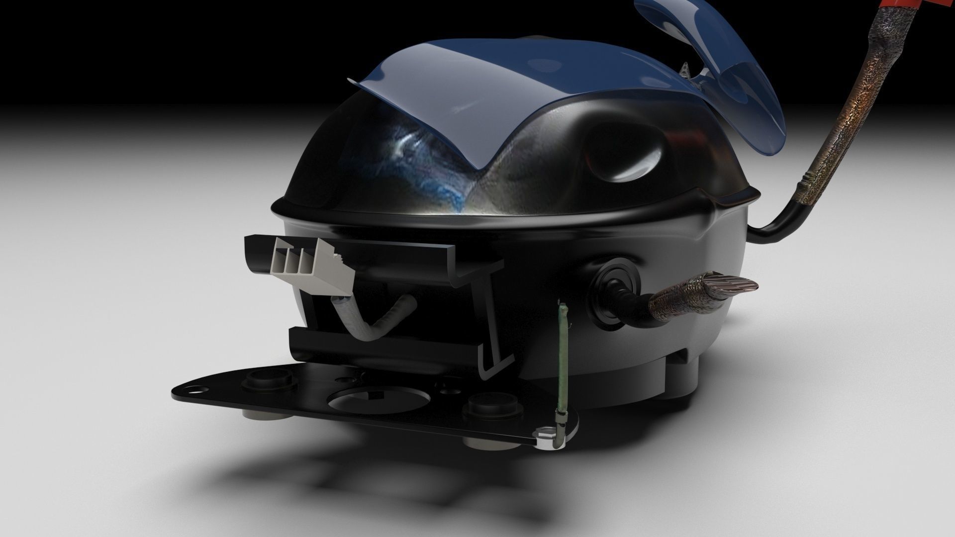 Refrigerator Compressor 3D model_17