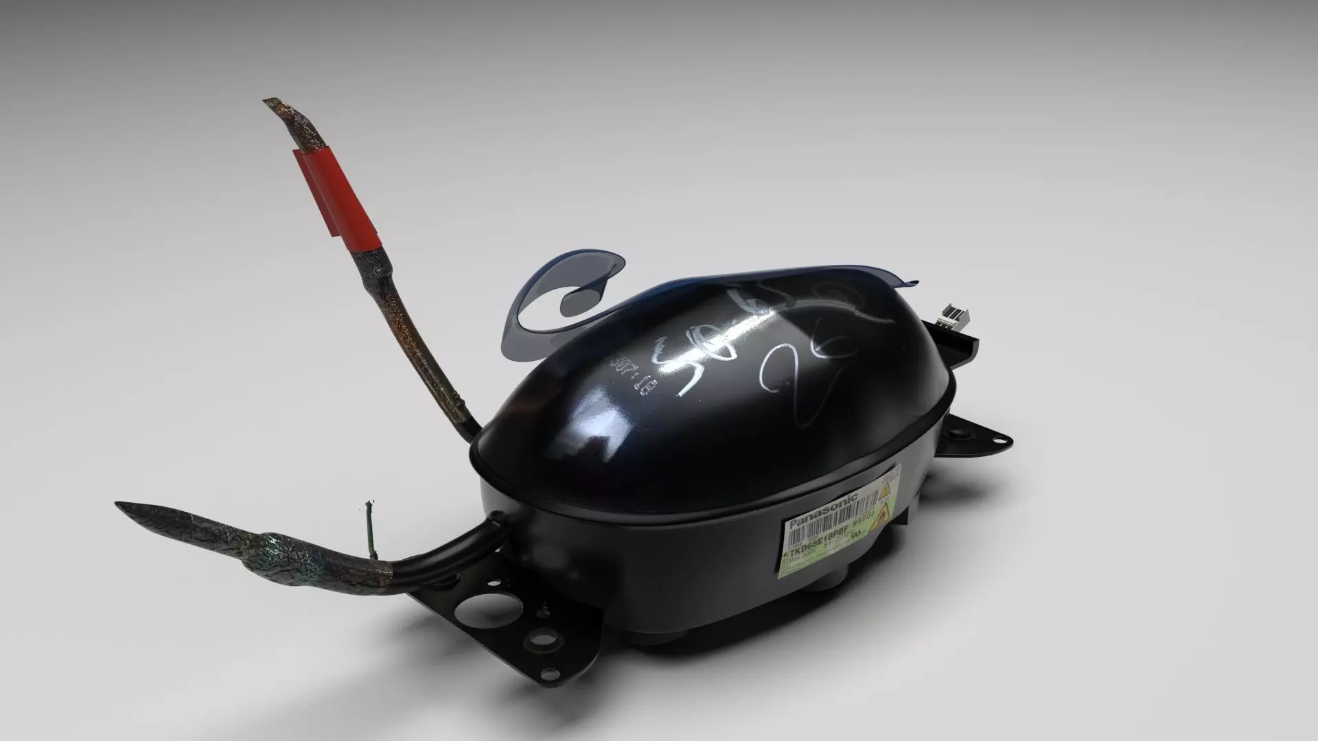 Refrigerator Compressor 3D model_0