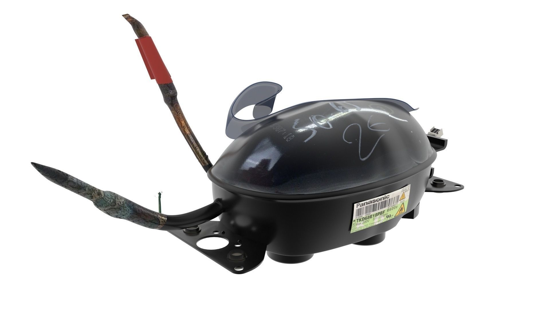 Refrigerator Compressor 3D model_24