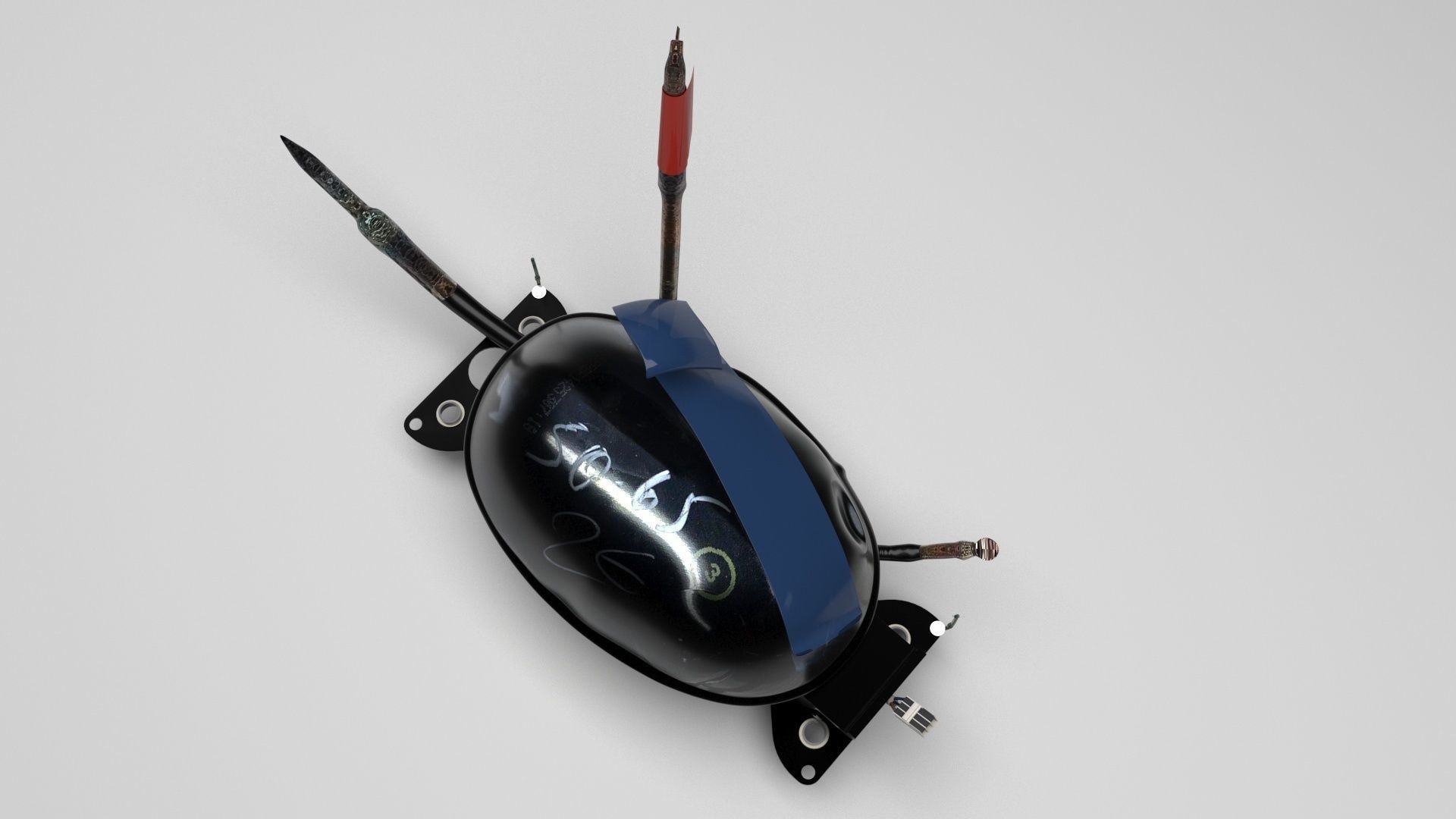 Refrigerator Compressor 3D model_1