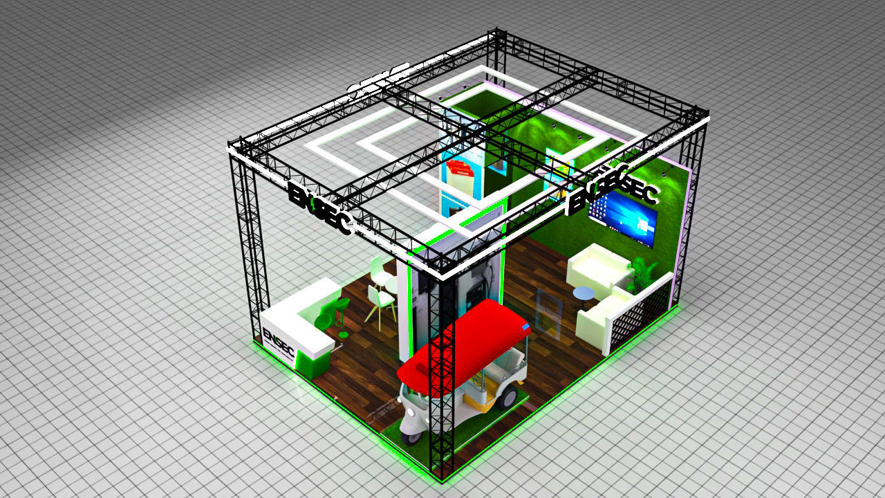 3d exhibition stall 3D model_5