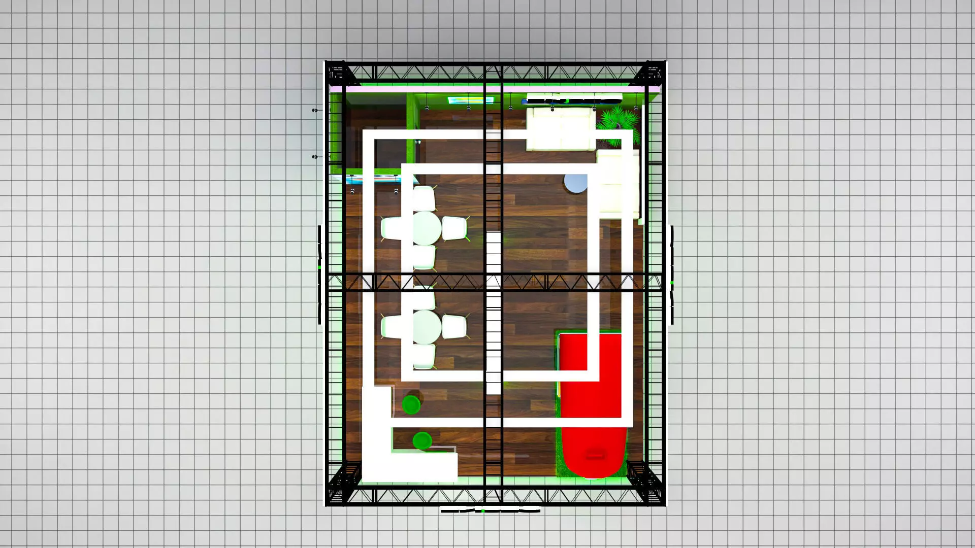 3d exhibition stall 3D model_0