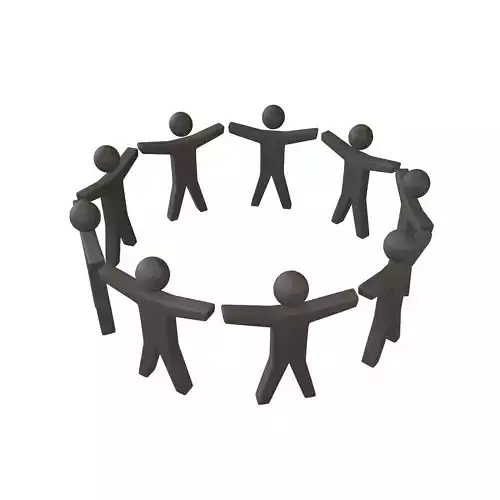 Circle of People Symbol V1 001