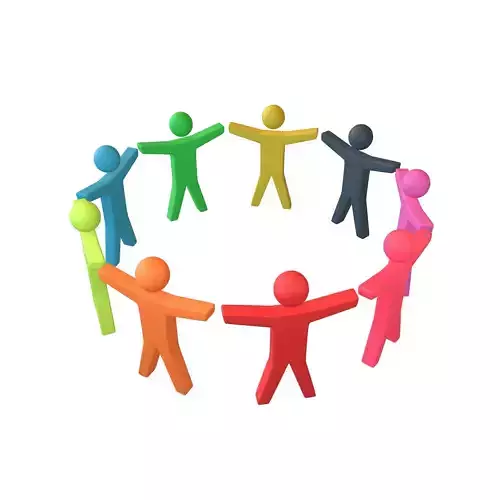 Circle of People Symbol V1 002