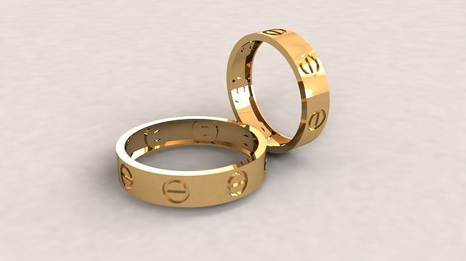 Wedding rings 008 3D print model