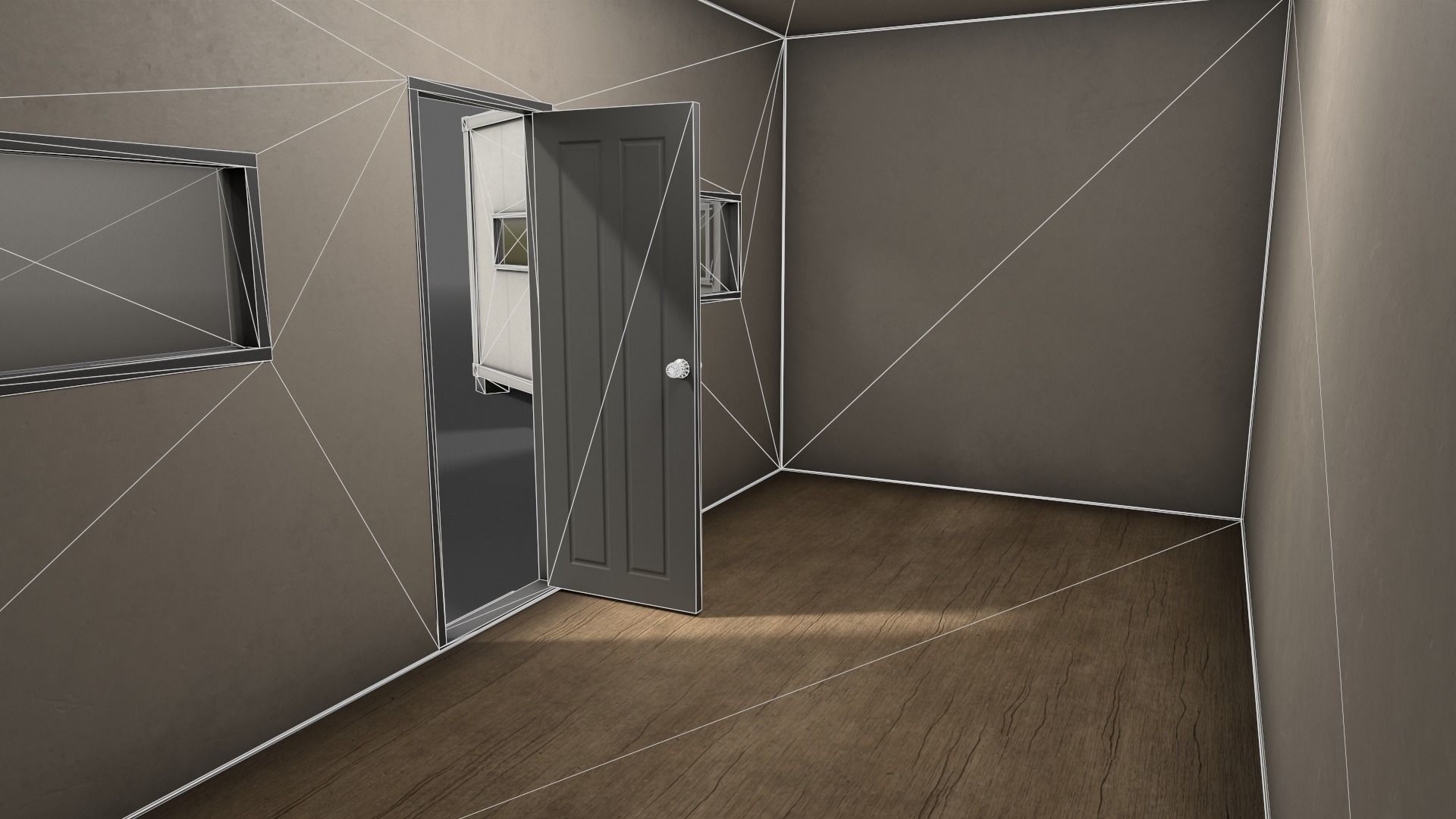 PBR Container House BB 20ft V3 Low-poly 3D model_15