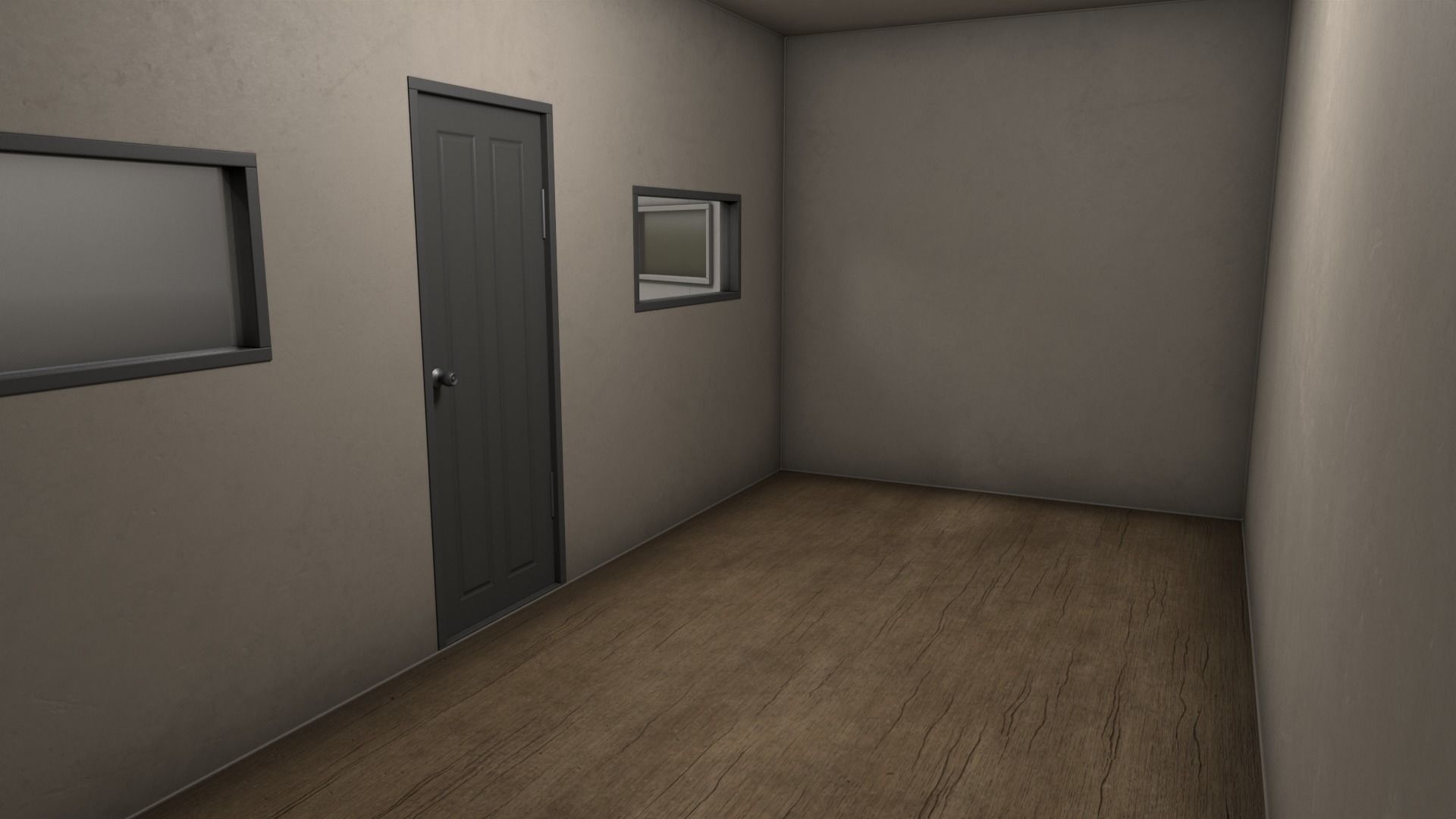 PBR Container House BB 20ft V3 Low-poly 3D model_13