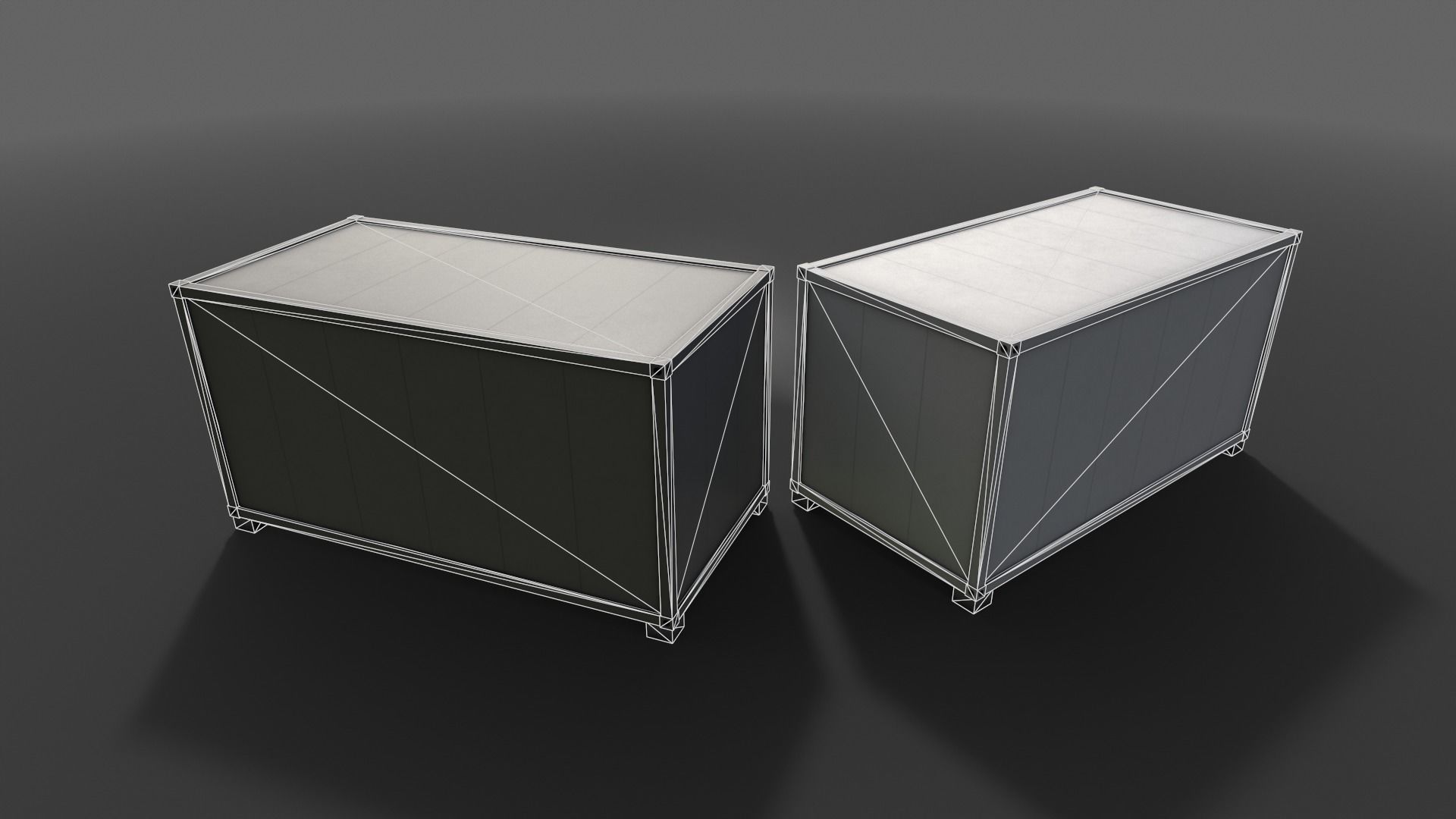 PBR Container House BB 20ft V3 Low-poly 3D model_21