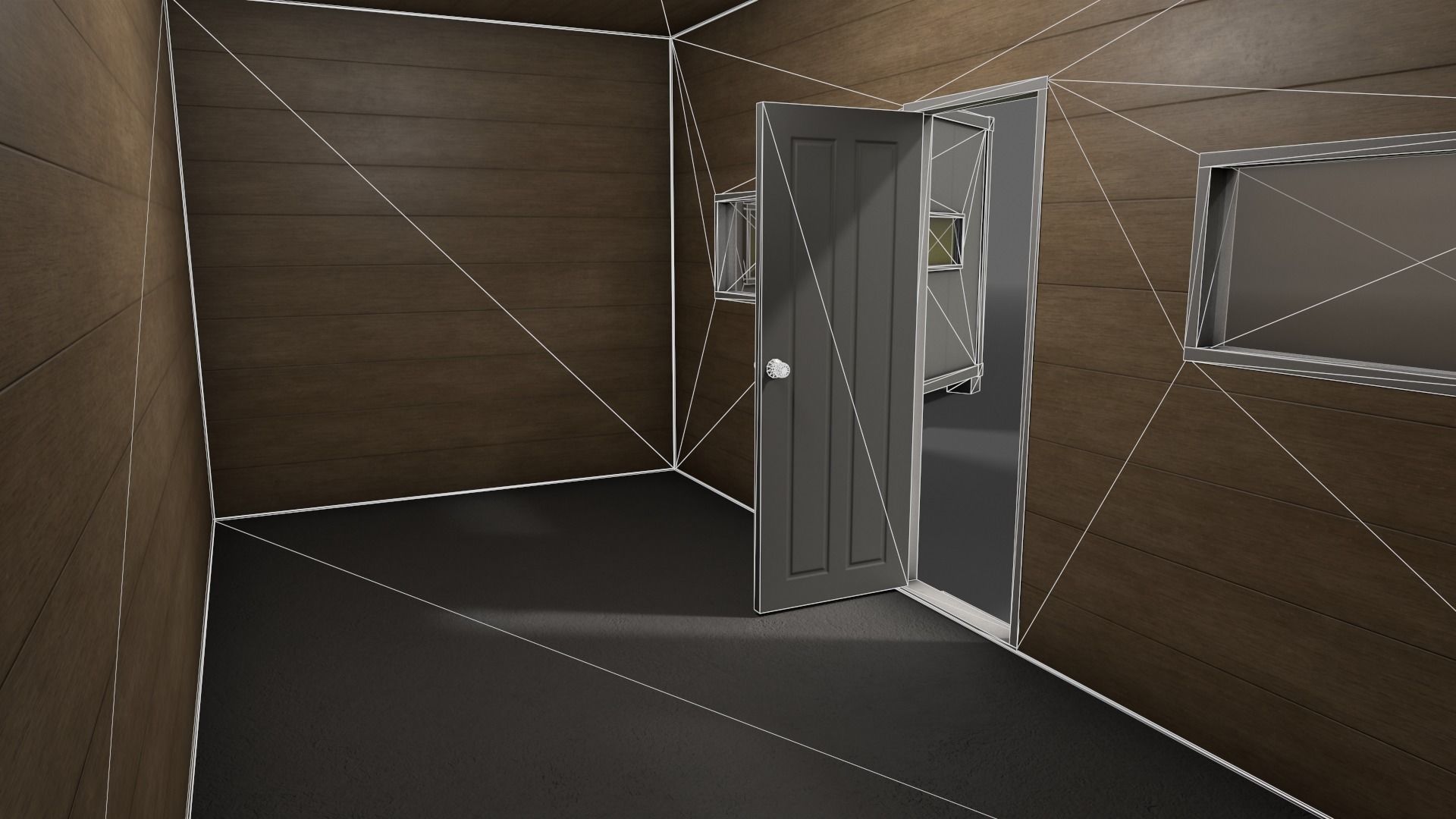 PBR Container House BB 20ft V3 Low-poly 3D model_18