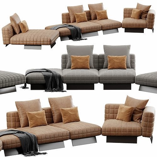 Twiggy Sofaset2 3D model 2