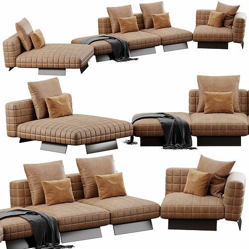 Twiggy Sofaset2 3D model 6
