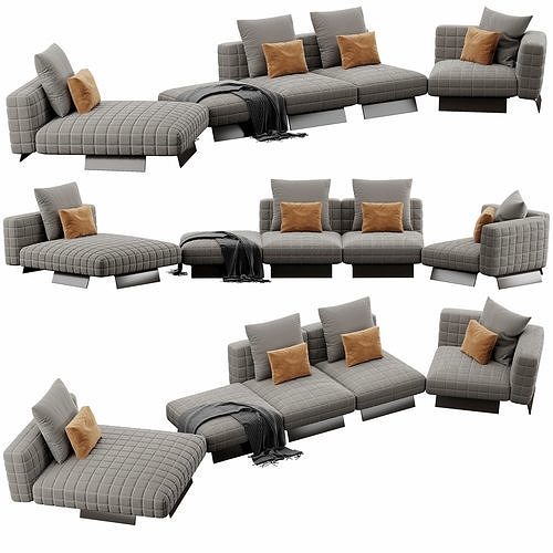 Twiggy Sofaset2 3D model 5