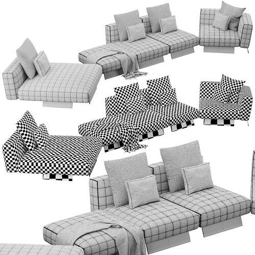 Twiggy Sofaset2 3D model 7