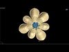 Luxury Diamond Stud Earring 3D Model Free 3D print model_1