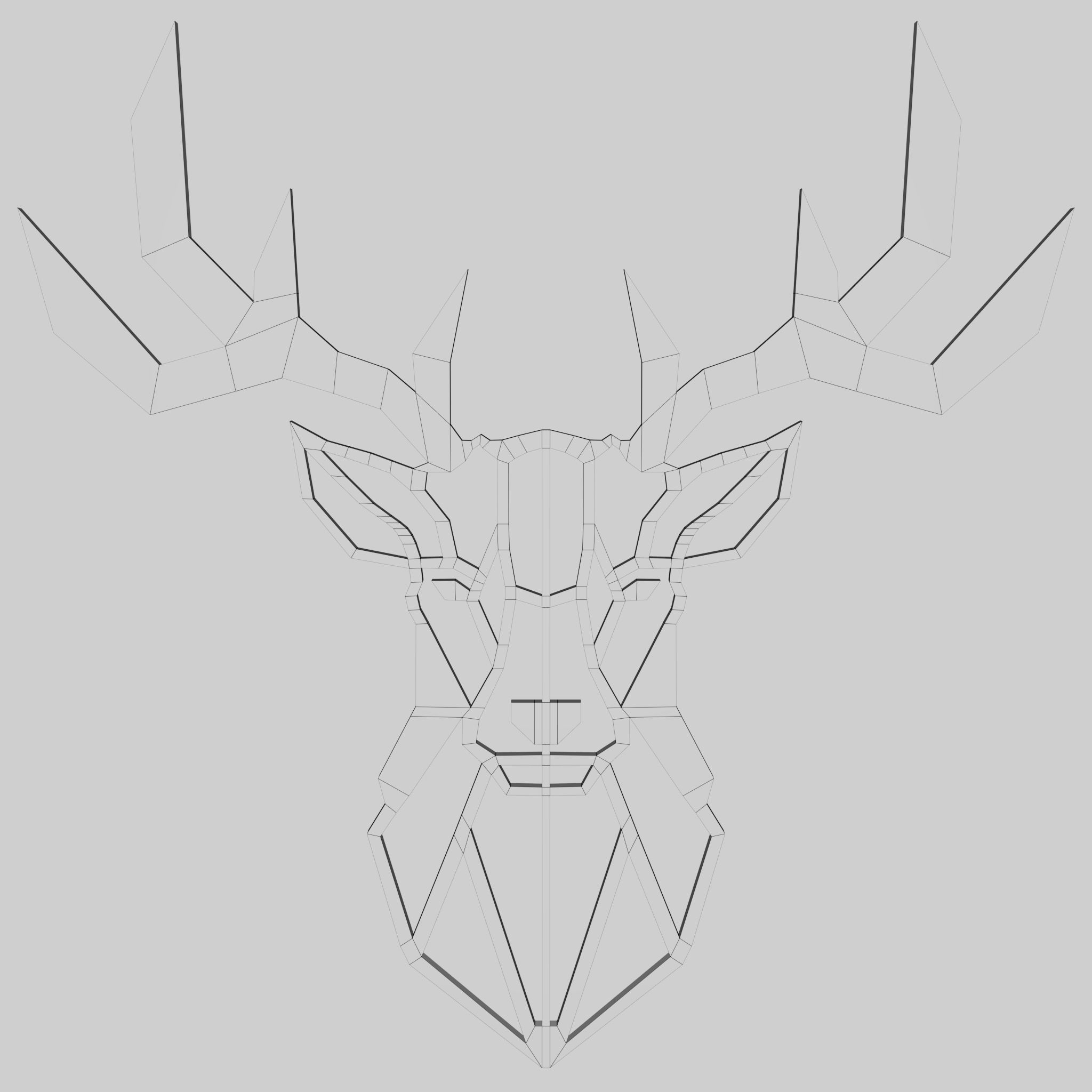 Decoration item 3 Low-poly 3D model_5