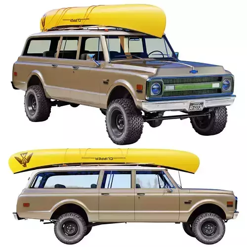 Chevrolet suburban 1970 3D model