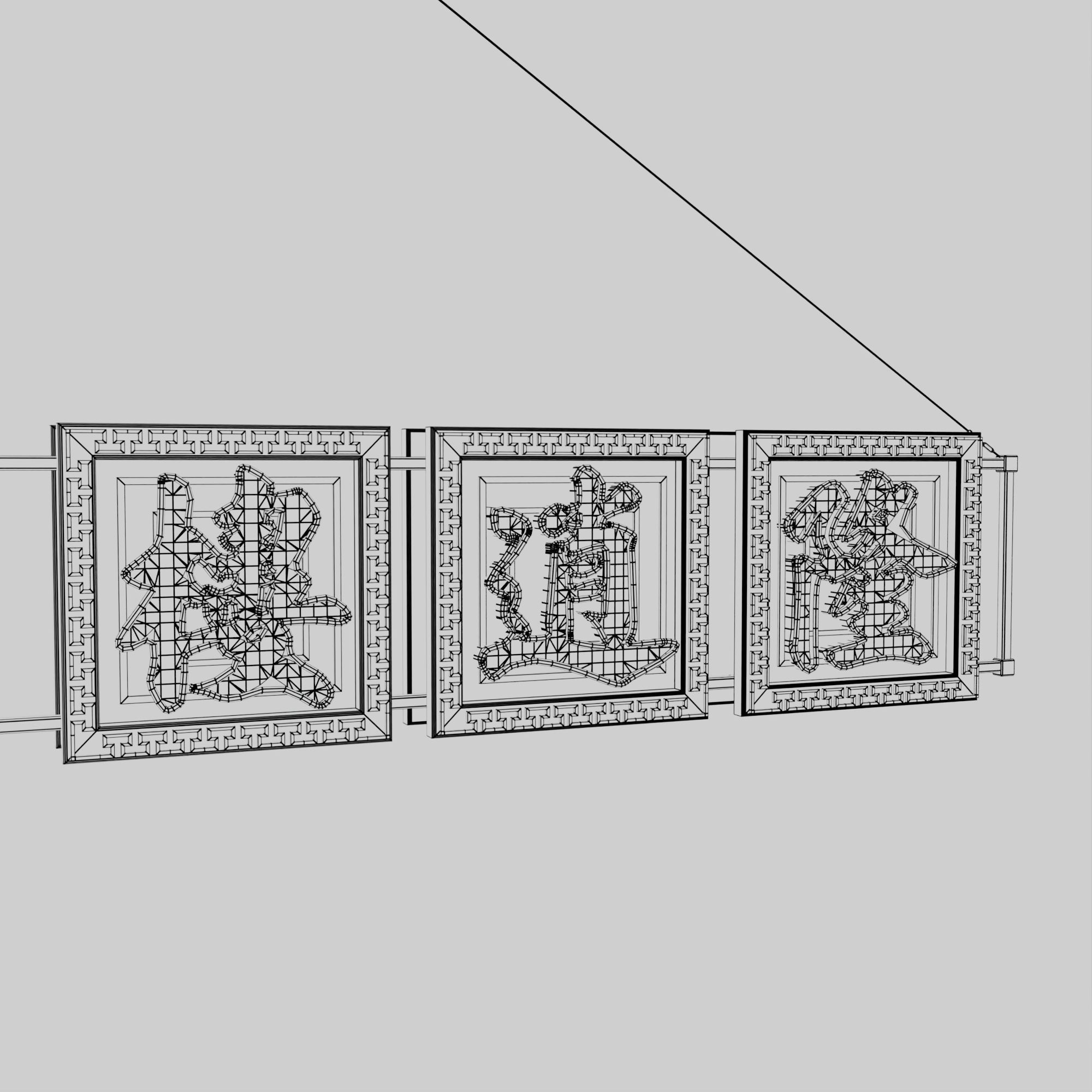 Hong Kong Neon Sign V06 Bundle 3D model_44