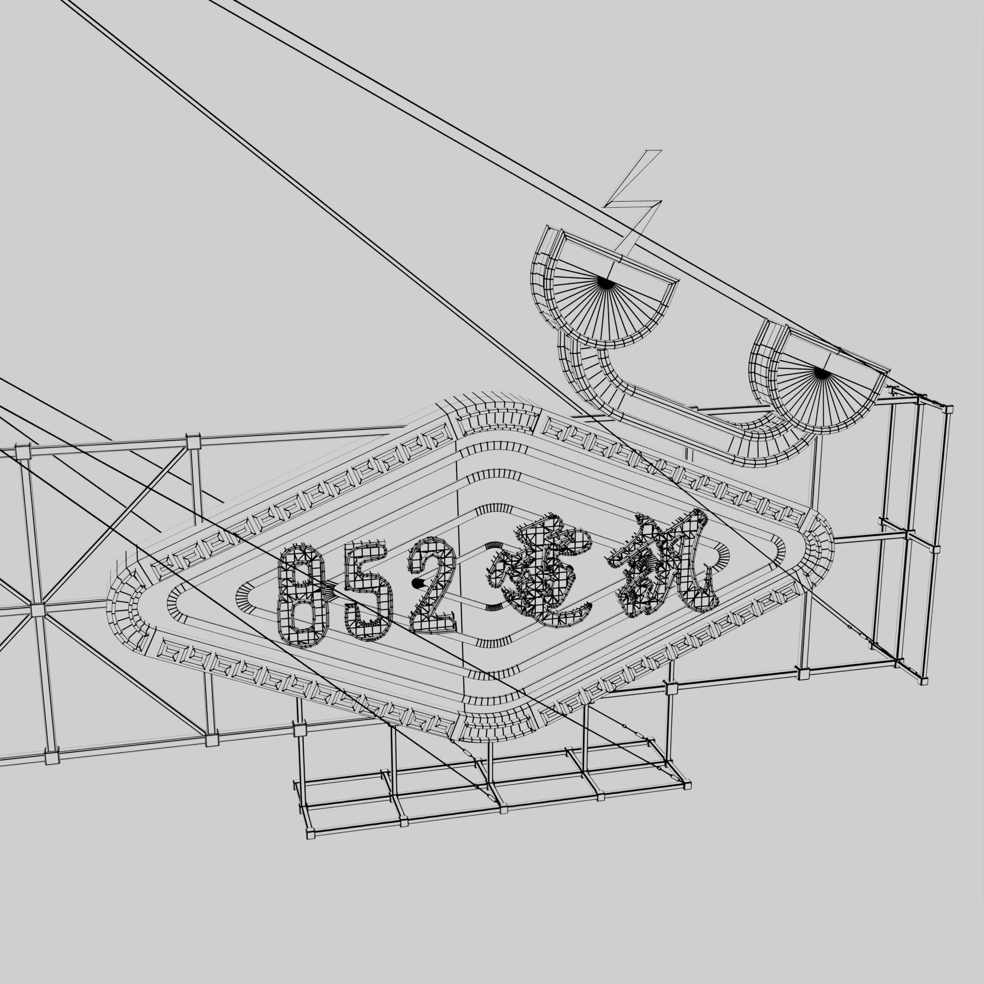 Hong Kong Neon Sign V06 Bundle 3D model_24